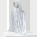 New Trendy Men's Ice Silk Sun Protection Jacket - Ultra-Thin Hooded Windbreaker with Loose Fit and Sporty Look for Men UPF 50+.