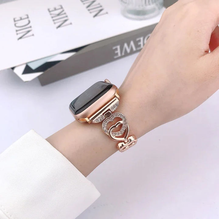 Metal Strap for Apple Watch Ultra 49mm 9 8 7 Band 45mm 41mm Women Stainless Steel Bracelet iWatch Series 6 5 4 SE 44mm 42mm 40mm