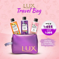 Buy 3 Lux Body Wash Orange Blossom & Black Orchid & French Rose 245ml and Get Travel Bag FREE. 