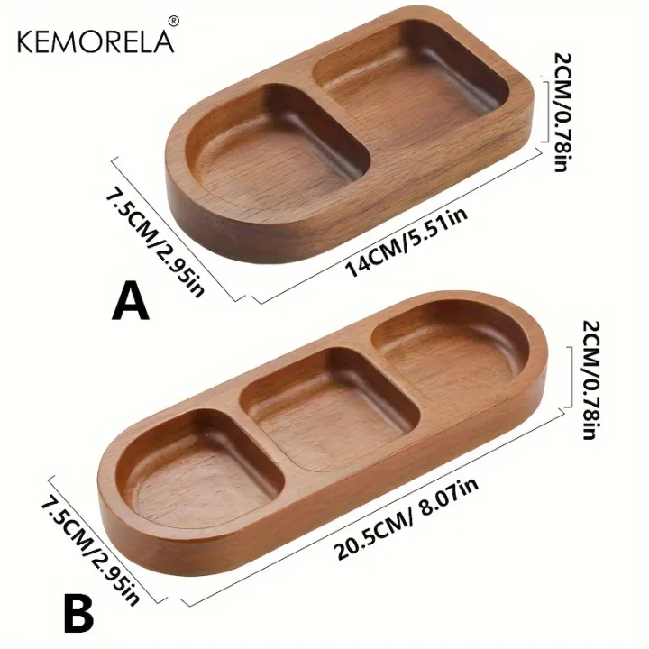 Solid%20Wood%20Rectangle%20Tray%202/3%20Grid%20Condiment%20Plate%20Breakfast%20Food%20Sushi%20Bread%20Dessert%20Sauce%20Plate%20Kitchen%20Dinner%20Seasoning%20Dish%20-%20Image%206