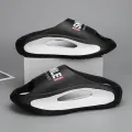 Popular eva slippers men's summer 2024 new beach sandals outer wear popular thick-soled aircraft slippers. 
