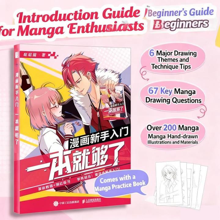 Manga Drawing Book for Beginners: Step-by-Step Guide to Anime Characters Learn Sketching, Poses & Expressions