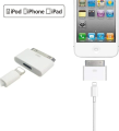 2pc Lighting To 30Pin Adapter 8Pin Male To 30 Pin Female Charging Sync ConverterFor IPhone 4 4S IPad 2 3 IPod Touch ChargerCable. 