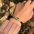 Palestine Beaded Bracelets Accessories Handmade Premium Quality Light Metallic Charm for Women Palestinian Flag. 