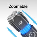 Smiling Shark 622E Super Bright LED Flashlight Rechargeable Zoomable Waterproof Torch Light for Outdoor Camping Hiking Lighting. 