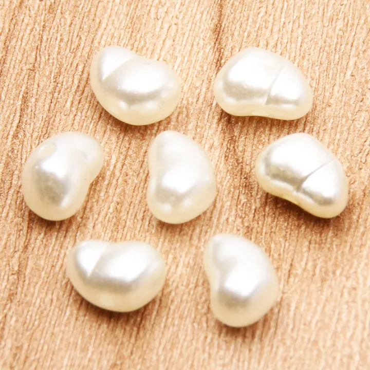 100pcs%206x9mm%20Irregular%20Beige%20Acrylic%20Charms%20Pearl%20Beads%20Imitation%20Pearls%20Loose%20Beads%20For%20Jewelry%20Making%20Diy%20Bracelet%20Necklace%20-%20Image%206