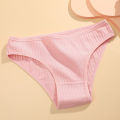 FINETOO 6PCS/SET Women's Cotton Panties Sexy Soft Striped Underpants Solid Color Briefs Female Comfortable Stretch Lingerie M-XL. 
