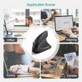 HOMEFISH Vertical Mouse Ergonomic 2.4GHz Wireless Optical Mice 3 Adjustable DPI 800/1200/1600 6 Buttons for Laptop PC Computer. 