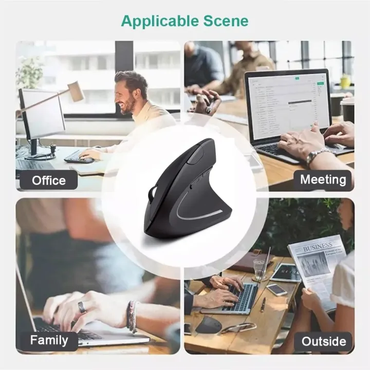 HOMEFISH%20Vertical%20Mouse%20Ergonomic%202.4GHz%20Wireless%20Optical%20Mice%203%20Adjustable%20DPI%20800/1200/1600%206%20Buttons%20for%20Laptop%20PC%20Computer%20-%20Image%204
