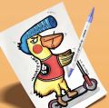 Professional Dual Tip Acrylic Marker, Acrylic Paint Marker, 12/24/36 Colours Paint Maker Pens, Round Tip Drawing Markers, Acid Free. 
