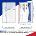10 pieces of transparent PVC card protective cover - waterproof and durable, credit card and ID card cover.