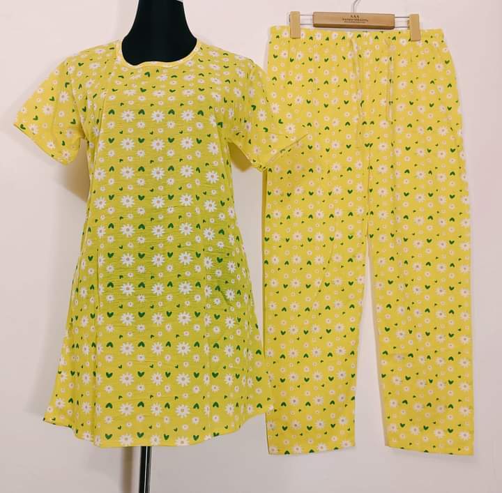 Long%20Tshirt%20with%20Palazzo%20Set%20for%20Women%20Multicolor%20Random%20Design%20Cotton%20-%20Image%203