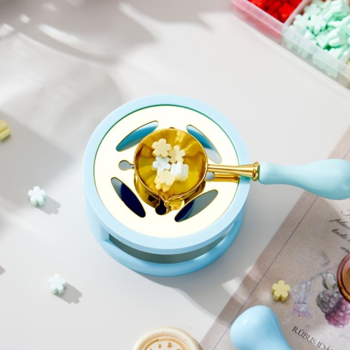 2PC/SET%20Wax%20Seal%20Stamp%20Kit%20With%20Sealing%20Wax%20Warmer,%20Wax%20Melting%20Spoon%20For%20Wedding%20%20Envelopes%20-%20Image%204