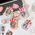 Girl Heart Cartoon Strawberry 3 Inch Pendant Card Holder  Photocard Display Subway Card Case. 