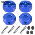 Metal 12mm Wheel Hex Hub Drive Adapters with Pins Screws for 1/10 Arrma Senton Granite Typhon Vorteks 3S Big Rock RC Car. 
