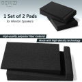 Studio Monitor Speaker Base Acoustic Isolation Sponge Pads for 1 Pair,Speaker Pads Super Anti-vibration. 