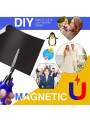 HUSPER A4 Size 5 Sheet Printable Magnet Sheets Flexible Magnetic Inkjet Printing Glossy Photo Paper. 