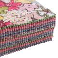 12.8x12.8cm Thin Plain Weave Cotton Fabric,Low Density,DIY Sewing Quilting Material,Random Mix Squares Printed Cloth Set,JC110. 