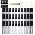 30pcs+4 accessories 2/3/5/10ML glass spray bottle-contains 30 spray bottles, 1 funnel, 1 dispensing artifact, 1 straw, 1 syringe.