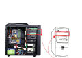 5.25" To 3.5" 2.5" Hdd/Ssd Floppy-Drive Bay ray Bracket Mounting HDD Adapter SSD Hard Drive Supports up to 6*2.5" hard drives. 