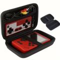 Retro Handheld Game Console Case, Protective Travel Retro Mini Game Player Carrying Box for Charging Cable, Earplugs, Batteries. 