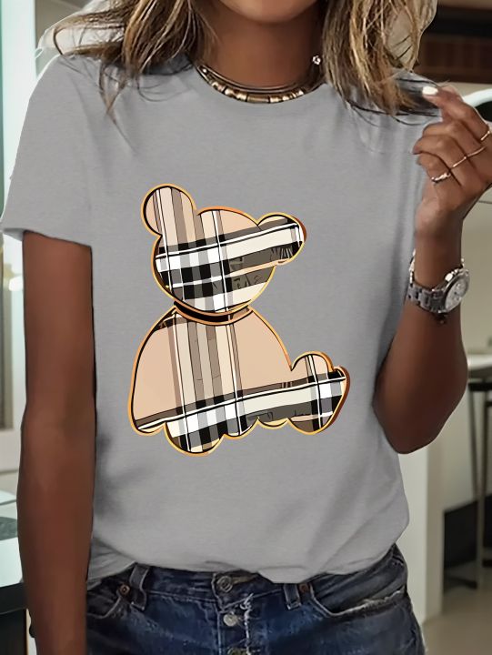 Women's%20Sporty%20Casual%20Striped%20Bear%20Print%20T-Shirt%20-%20Breathable%20Moisture-Wicking%20Lightweight%20Soft%20%20Round%20Neck%20Short%20Sleeve%20Top%20-%20Image%203