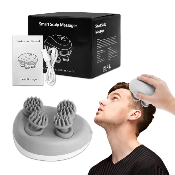 Smart Electric Scalp & Pet Massager – 3 Mode Rechargeable Waterproof ...