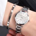 2pcs Set Watch Luxury Women Simple Dial Hollow Strap Fashion Gold Bracelet Quartz Wristwatch Student Ladies Watches Reloj Mujer. 