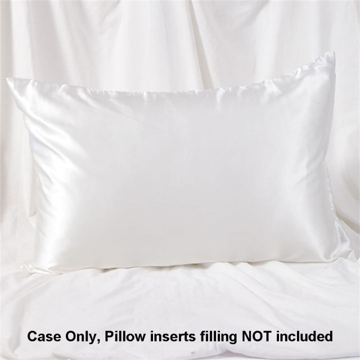 1pc%20Simulated%20Silk%20Smooth%20Plain%20Pillowcase%20Soft%20Double-sided%20White%20Black%20Grey%20Khaki%20Blue%20Pink%20Pillow%20Case%20Skin%20Friendly%20Bedding%20-%20Image%207