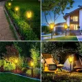 12LED Solar Flame Torch Light Flickering Light Waterproof Garden Decoration Outdoor Lawn Path Yard Patio Floor Lamp. 
