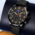 2PCS Set Fashion Mens Sports Watches Man Business Leather Bracelet Quartz Watch Luxury Men Casual Luminous Clock Reloj Hombre. 