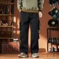 Japanese Retro Work Pants Men's Spring Fashion Brand Loose Straight Leg Pants Men's Trendy And Cool Versatile Casual Pants. 