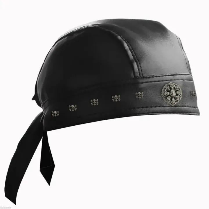 Black%20Leather%20Skull%20Bandana%20Motorcycle%20Helmet%20%E2%80%93%20Edgy%20Halloween%20%20for%20Urban%20Biker%20Cosplay%20-%20Image%202