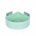 Triangle Corner Storage Shelf Self Adhesive 1pc Plastic Bathroom Kitchen Corner Organizer Wall Mounted Storage Rack. 