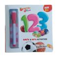 orange slice with marker board 123, abc, alif bee pee, ABC for kids | write & wipe activities with practice hard board age +3. 