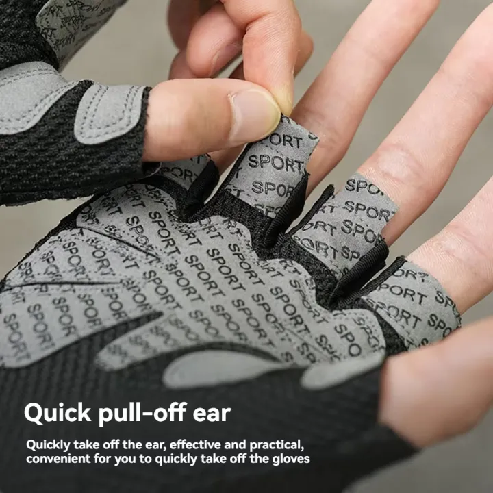 1Pair%20Weightlifting%20Gloves%20Half%20A%20Finger%20Anti-Slip%20Damping%20Bicycle%20Riding%20Gloves%20Breathable%20Gym%20Bicycle%20Sunscreen%20Gloves%20Unisex%20-%20Image%203