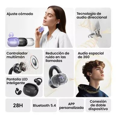 HAYLOU%20AirFree%20Ear%20Clip%20Earphones%20Bluetooth%205.4%20AI%20Noise%20Reduction%20Wireless%20Earbuds%20-%20Black%20-%20Image%204