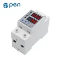 Adjustable over under voltage current protector 63A - genuine open brand digital circuit breaker. 