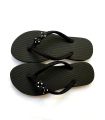 Cute Black Bow With White Dots Bow Slippers. 