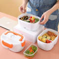 Electric Lunch Box Food Heater, 3 in 1 Faster Heated Lunch Box for Adult, 1.5L Portable Food Warmer for Car/Home/Office. 