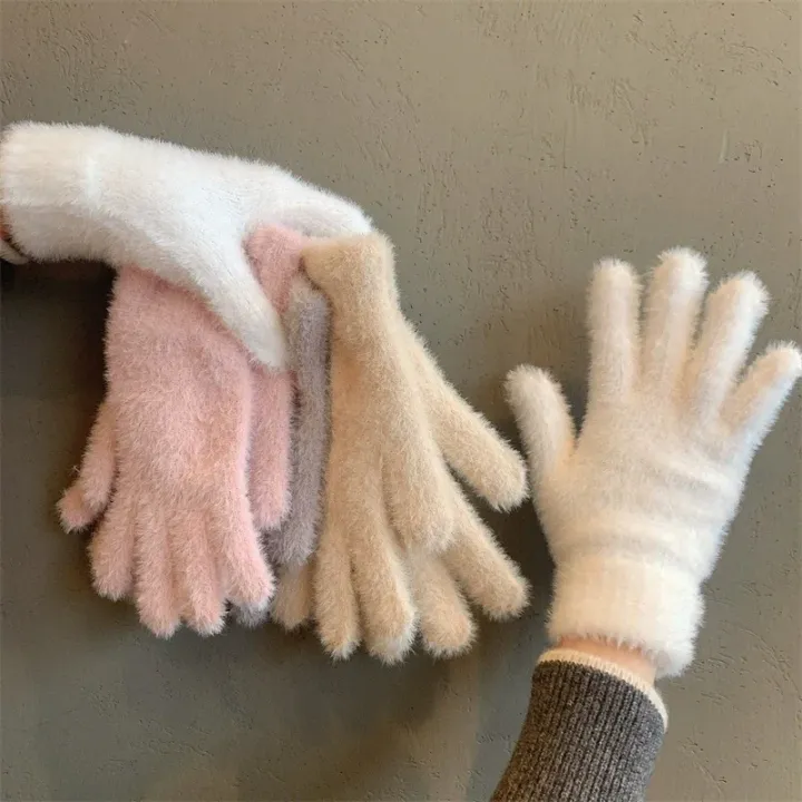 Fashion%20Winter%20Mink%20Velvet%20Five%20Finger%20Gloves%20Plush%20Warm%20Cold-proof%20Gloves%20Women%20Outdoors%20Cycling%20Solid%20Color%20Wistiti%20Mittens%20-%20Image%206