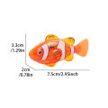 Interactive Robot Fish Toys for Cat/Dog, Activated Swimming in Water with LED Light, Swimming Bath Plastic Fish Toy Gift. 
