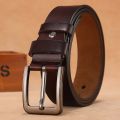 Men Genuine Leather Belts High Quality Pin Buckle Waist Straps Belt  for Men LONG Large 110 120 130 140 150 160 170cm Plus Size. 
