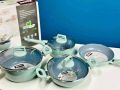 Kiam 7 Piece Ceramic Coating Granite Non Stick Cookware Set (Induction Bottom). 