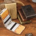 ELECTRIC LIGHTER WITH Royal Cigarette Holder, Retro 16Pcs Cigarette Box, Peaky Blinders Flick Box Holder, Luxury Vintage Carved Cigarette Box, Shelby Smoke Pocket Holder, Portable Smoking Tool, Expandable Cigarette Cases. 