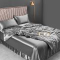 4pcs Pure Silk Bedding Sets High End Quilt Bed Cover Set Duvet Cover Bedsheet Pillowcases Natural Luxury Bedcloth Sets. 