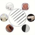 Premium Needle File Set - High-Carbon Steel Files with Non-Slip Ergonomic Handles for Precise Filing on Wood, Plastic, Model, Je. 