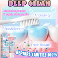 Anti-Caries Toothpaste Restores White Teeth. Protects Gums. Deep Cleans. Brightens Smile. 60g Fresh Mint.. 