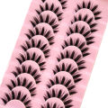HBZGTLADFalse Eyelashes Cosplay Spiky Lashes Mink Dramatic Manga Anime Lashes Thick Fake Eyelashes Extensions Doll Strip Lashes. 