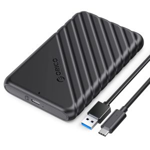O-r-i-c-o 25PW1-U3 hard drive enclosure. It's a protective case that allows a 2.5-inch SATA HDD/SSD to be used as an external hard drive Usb to Type c